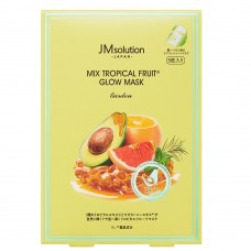 Тканевая маска для сияния кожи JMSolution Japan Mix Tropical Fruit Glow Mask Garden 30 мл.