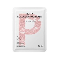Тканевая маска с коллагеном для упругости кожи Ottie Pepta Collagen 100 Mask 23 мл.