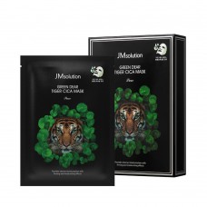 Регенерирующая тканевая маска для лица с центеллой JMsolution Green Dear Tiger Cica Mask 30 мл.